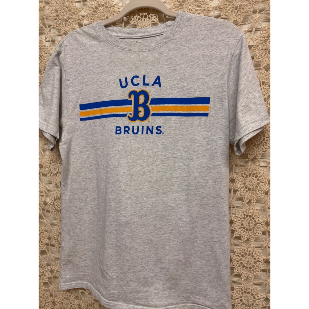 League UCLA Bruins Gray Graphic T Shirt Medium Short Sleeve College‎ Crew Neck